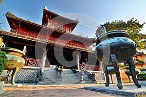The Mieu courtyard. Imperial City. Hue. Vietnam photo